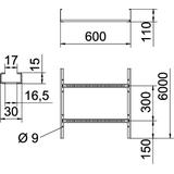 DRABINKA LG 110X600 FS