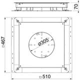 UGD350-3R9, PUSZKA PODPODŁOGOWA