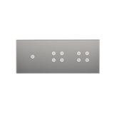 Simon 54 Touch Panel dotykowy S54 Touch 3 moduły 1 pole dotykowe + 4 pole dotykowe +  4 pole dotykowe srebrna mgła DSTR3144/71 KONTAKT