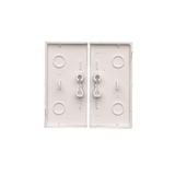 Simon 55 Klawisz podwójny do: SW5M SP2M Aluminium mat TKW5/143 KONTAKT