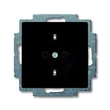 BASIC55 Gniazdo SCHUKO z przesłonami Z szybkozłączami Z uziemieniem, 2P+E czarny-chateau