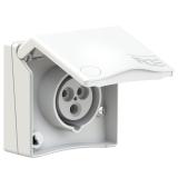 GNIAZDO ZABUDOWANE SERIA DESIGN IP44 gniazdo tablicowe16A 2P+Z 230V 843-6v PCE