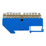 Listwa zaciskowa N na szynę TH35 12 przewodów niebieska OR-LZ-8204/12/BL ORNO
