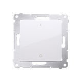 Simon 54 Łącznik dwubiegunowy 10A szybkozłączka biały