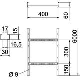 DRABINKA LG 60X400 VA