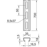 2068, SZYNY PROFIL.PERFOR.700 OC.O.