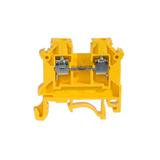 ZSG1-2.5Nz ,  Złączka szynowa gwintowa, seria NOWA, 2,5 mm2, TS 32,35, 1 tor, żółty