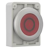 M30C-FDL-R-X0 Przycisk podświetlany 30mm płaski czerwony O z samopowrotem 182958 EATON
