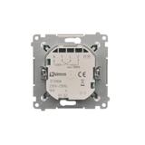 Simon 54 Regulator temperatury z wyświetlaczem z czujnikiem wewnętrznym 16(2) A 230V srebrny mat