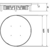 tehalit.VE-EE Pokrywa pełna IP54 20kN EKSR12 fi306 15mm stal nierdzewna EKSR120BL15 HAGER