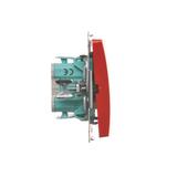 Simon Basic Łącznik dwubiegunowy 10A 250V szybkozłączka czerwony BMW2.01/22 KONTAKT