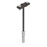 LA 9005 UCHWYT Z KOŁKIEM F-12 L-160 12.3 LA 9005