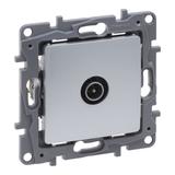NILOE SELECTION - GNIAZDO TV(MĘSKIE) ZAKOŃCZENIOWE 10 DB ALUMINIUM, Legrand