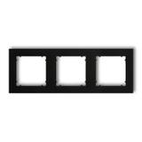 MINI Ramka uniwersalna potrójna z tworzywa czarny mat