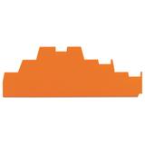 ścianka dystansująca pomarańczowa