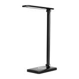 ISIYO LED 7W Lampka biurkowa z ładowarką indukcyjną i usb. 390lm 3000-4000-6000K zmiana barwy temp D