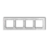 "DECO Ramka poczwórna transparentna DECO Art - efekt szkła (ramka: transparentna