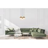 OPRAWA SUFITOWA ABIES, 7597, AC220-240V, 50/60Hz, 3*E27, IP20, POTRÓJNA, ZŁOTA