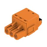 BLF 5.08HC/03/180B SN OR BX Wtyk PCB (złącze wiązki), 5.08 mm, Liczba biegunów: 3, PUSH IN, złącze sprężynowe /108szt./ 1368820000 WEIDMÜLLER