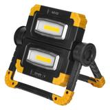 GEMINIX LED 2x10W, podwójny naświetlacz roboczy, przenośny z akumulatorem, 1200lm, IP44, 4000K, 5000 AD-NR-6466L4 ORNO