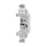 NH1 SINGLE POLE SILVER 1/4 SCREW Podstawa NH1 1P 250A,mont. szyna DIN i śruby SD1-D EATON