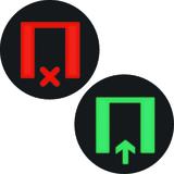 R.x Folia do sygnalizatora świetlnego symbol  nie wchodzić/proszę wejść