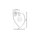 kinkiet dla dzieci Amore White E27 MLP9949 Milagro