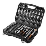 Klucze nasadowe 1/4", 1/2", zestaw 110 szt., CrV