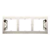 Simon 54 Premium Puszka natynkowa 3-krotna do ramek PREMIUM. Głębokość 35mm kremowy
