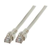 Patchcord RJ45 SF/UTP kat. 5e PVC CCA szary 0,5m