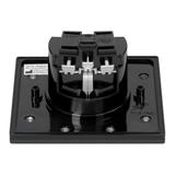 Hermetyczne gniazdo elektryczne, IP44, 1x2P+Z(Schuko), czarne OR-AE-1397(GS)/B ORNO