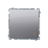 Simon Basic Przycisk światło 16A z. śrub. stal inox