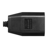 Gniazdo płaskie bez uziemienia, 2,5A, 250V, czarny poliwęglan, 1 sztuka OR-AE-13242/B ORNO