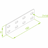 LZCH50 ŁĄCZNIK PŁYTKOWY 2,0 MM