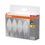 Lampa LED BASE Classicassic B40 4,9W/827 230V plastik E14 FS4 OSRAM