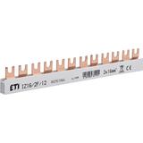 Szyna łączeniowa widełkowa 2P 100A 16mm2 (12mod.) IZ16/2F/12 002921066 ETI