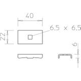 ZACISK 40X22 MM FS