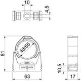 SQ-51, ZATRZASK.OBEJMY RUR.51-55MM