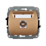 TREND Mechanizm gniazda pojedynczego BNC złoty metalik