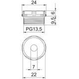 90, ZAŚLEPKI PG13,5 Z PRZEB.PRZ.SZ