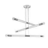 Milagro lampa wisząca Bastone 6xE14 biała/chrom MLP6568