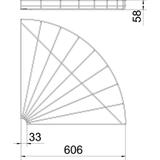 ŁUK KORYT.SIATK.90 55X600 G