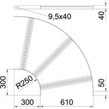 SLB 90 62 600 A2 Łuk 90°