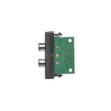 Simon Connect Płytka K45/2 złącz 2x RCA (CINCH) 225x45mm+wkłady z. śrub. szary grafit