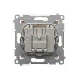 Simon 54 Gniazdo antenowe R-TV-SAT przelotowe kremowy