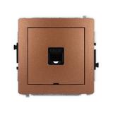 DECO Mechanizm gniazda komputerowego pojedynczego 1xRJ45, kat. 5e, 8-stykowy, bez pola opisowego brą