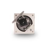 Simon Connect Wkład z pokrywą z gn.+ RJ45 kat5e z blokadą stal nierdz.