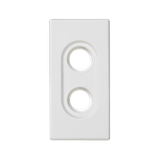 Simon Connect Płytka K45/2 złącz 2x RCA (CINCH) 225x45mm czysta biel