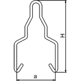 WD60 Wieszak z drutu