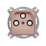 ICON Gniazdo multimedialne 3F DATA (UPC) łososiowy 62IGMU KARLIK